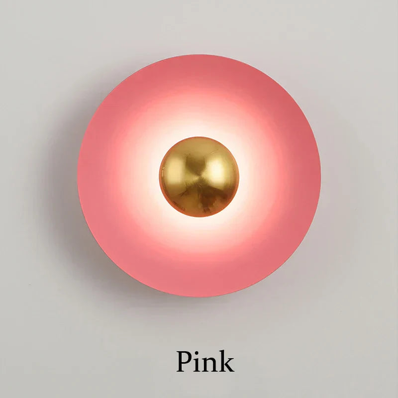DecorBites™ Golden Macaroon LED Wall Lamp for Bedroom & Living Room