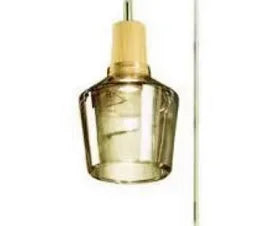 DecorBites™ Glass Lampshade Pendant Light, Wooden Hanging Suspension, Retro American Design