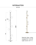 DecorBites™ Glass Ball Standing Lamp Set: Nordic Postmodern Minimalist Magic Beans Style