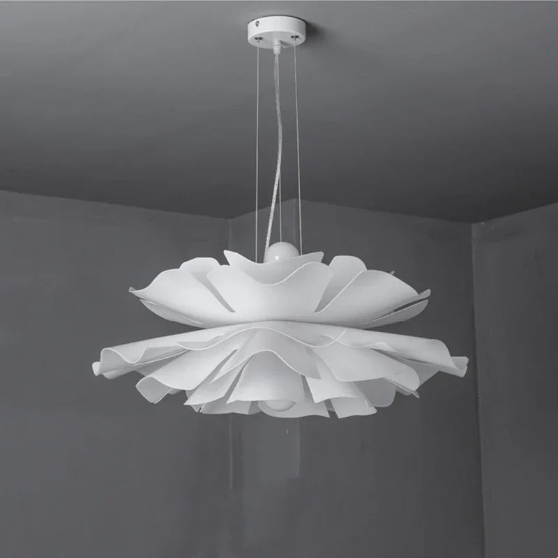DecorBites™ Acrylic Flower Pendant Chandelier: Nordic Design LED Hanging Fixture for Elegant Decor