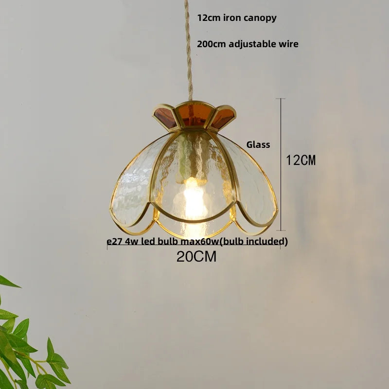DecorBites™ Clear Glass LED Pendant Lights for Modern Home Decor and Restaurant, 200cm Wire