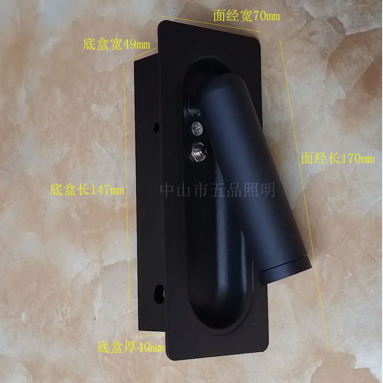 DecorBites™ Adjustable Bedside LED Wall Lamp for Modern Hotel Guest Rooms