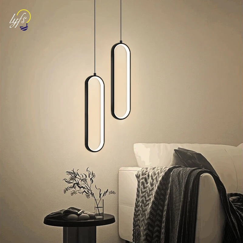 Nordic Black Metal Pendant Light Fixture
