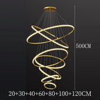 Nordic Acrylic Iron LED Pendant Light Chandelier