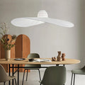 DecorBites™ Designer Fabric Hat Chandelier, White & Black LED Pendant Lamp for Living Room