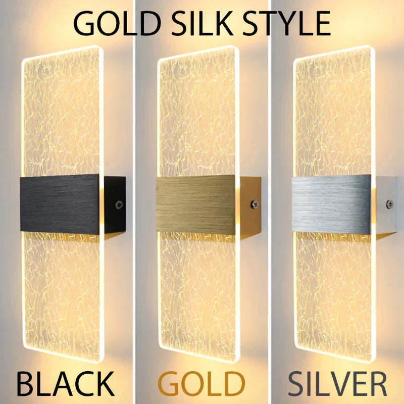 DecorBites™ Acrylic Touch Sensor LED Wall Lamp, Modern Sconces, 6W Indoor Lighting for Home Decor