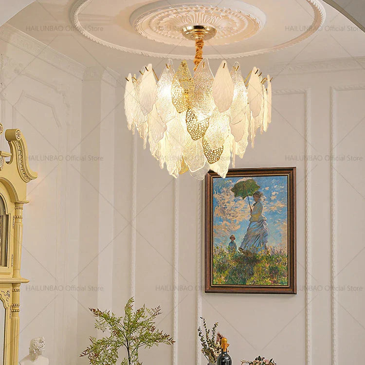 DecorBites™ French Crystal Chandelier for Elegant Living Room, Bedroom, or Restaurant