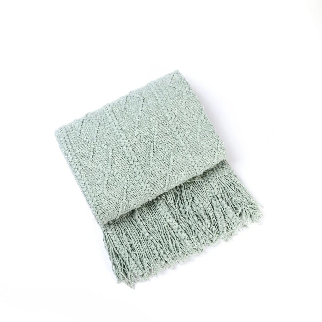 DecorBites™ Cozy Knit Throw Blanket