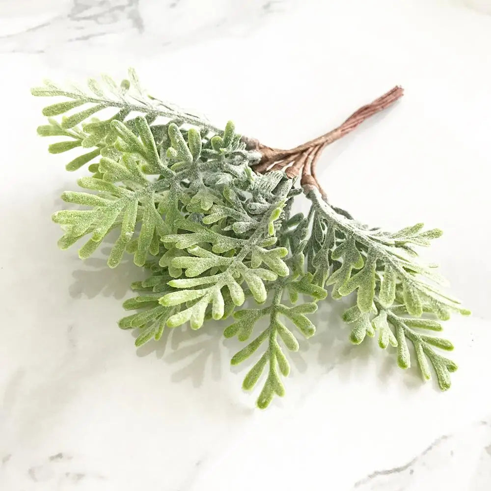 DecorBites™ Green Plant Flower Cherry Stamen Berries Bundle for DIY Decor and Gifts