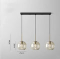 ثريا إضاءة معلقة زجاجية صناعية كلاسيكية DecorBites™ LED للمطاعم والمطابخ