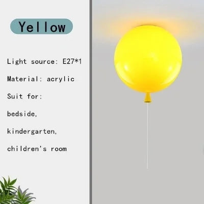 DecorBites™ Kids' Balloon Pendant Chandelier LED Hanging Lamp for Living Room