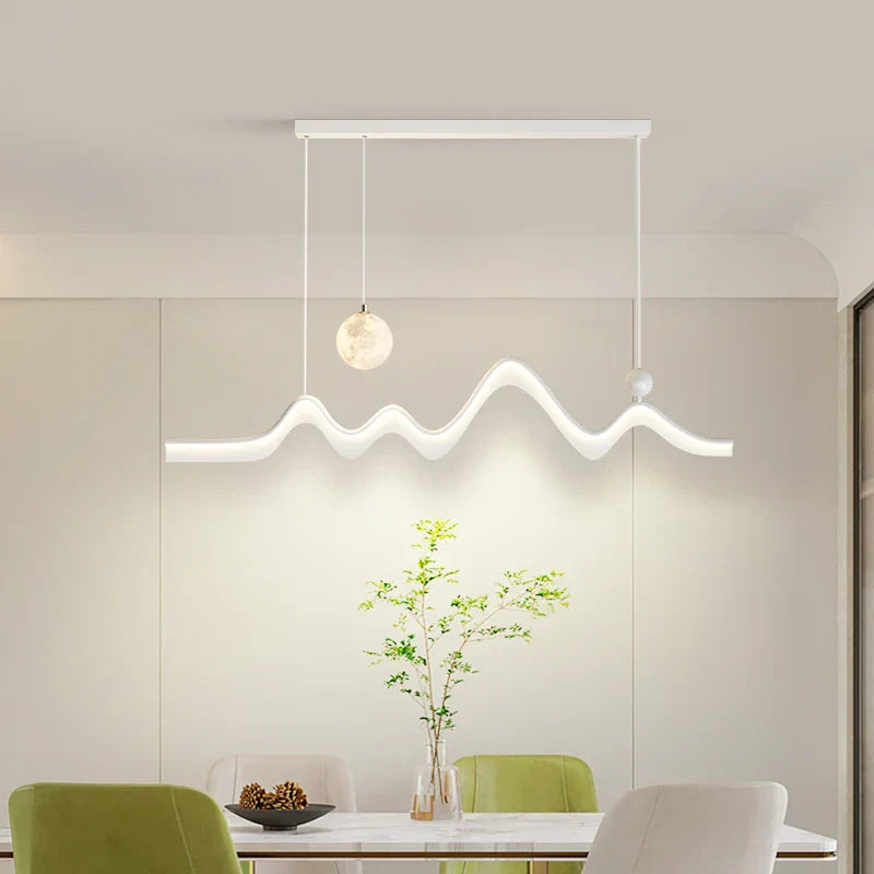 ثريا DecorBites™ LED: مصباح سقف متدلي بتصميم عصري بسيط لغرفة الطعام والمطبخ وإضاءة المنزل