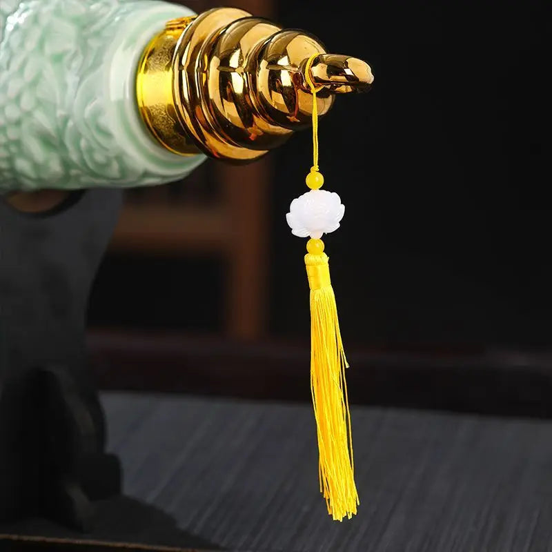 قوارير وديكورات ورفوف نبيذ خزفية بنمط تنين من DecorBites™