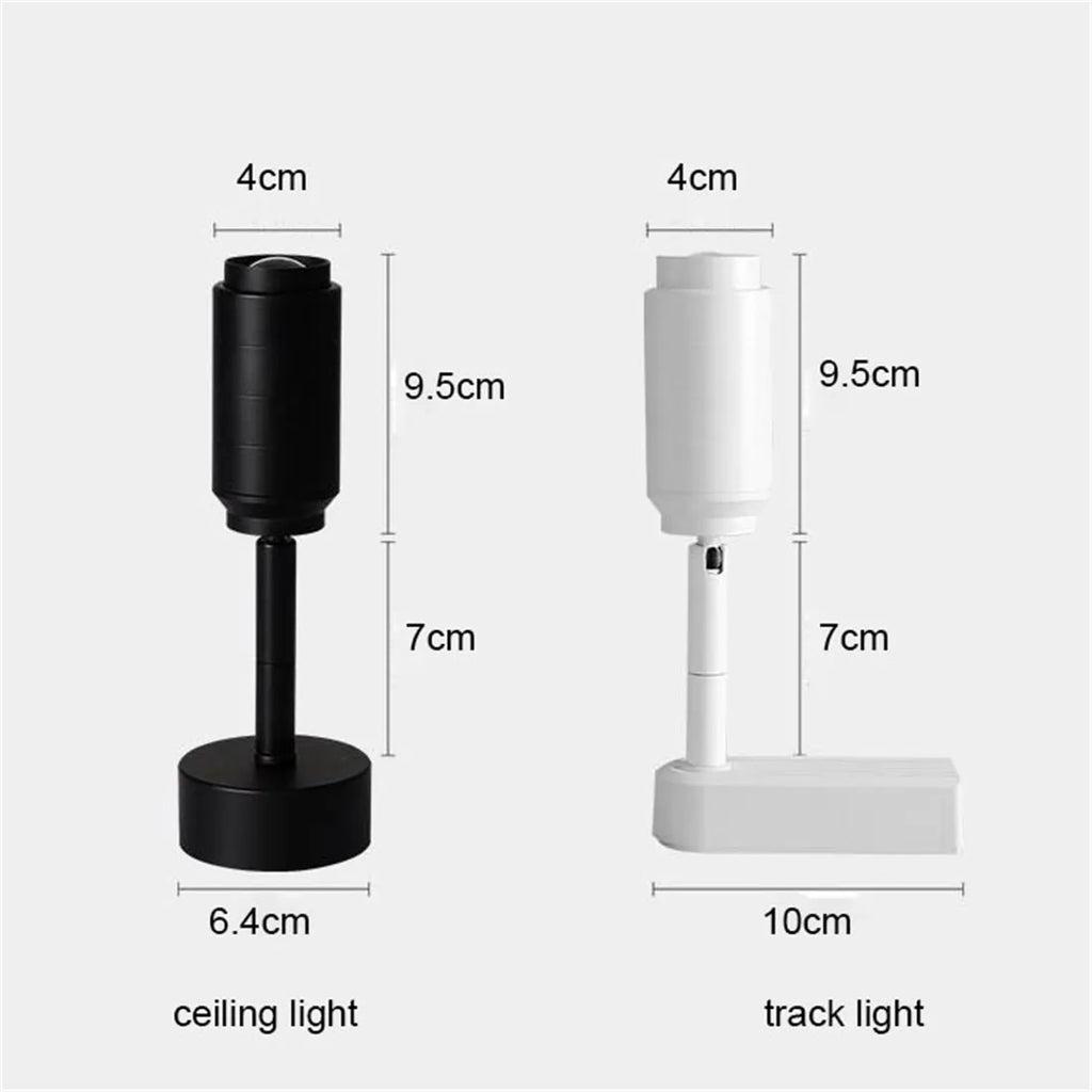 DecorBites™ Adjustable Beam LED Ceiling Lamp with Multi-Angle Track Lighting