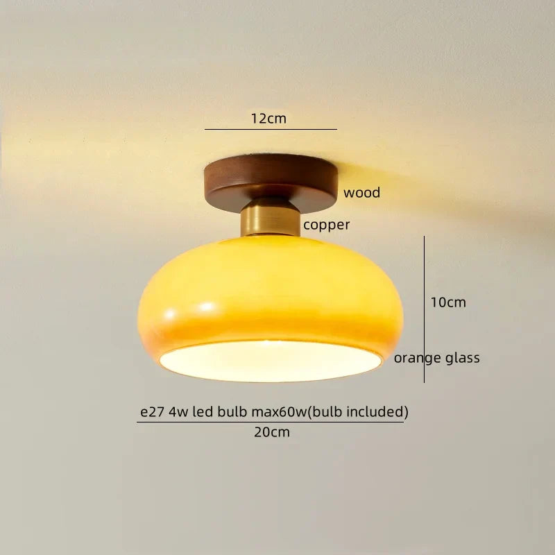 DecorBites™ LED Wood Acrylic Ceiling Lamp Modern Art Decor Light Fixture