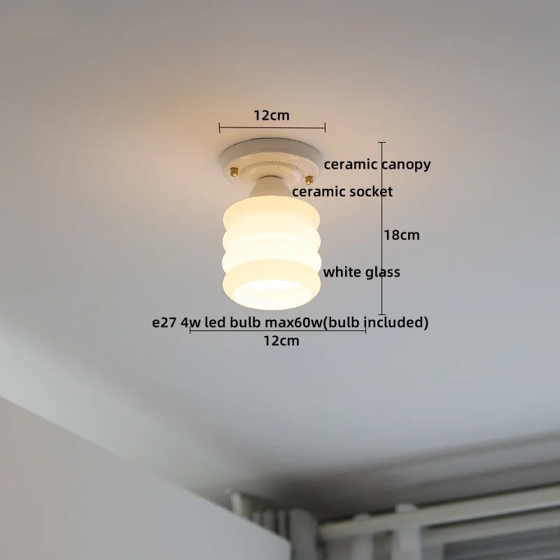 DecorBites™ Plafonnier LED en Verre et Cuivre Luminaria De Teto