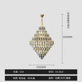 DecorBites™ Designer LED Crystal Chandelier for Luxury Villas, Hotels & Restaurants