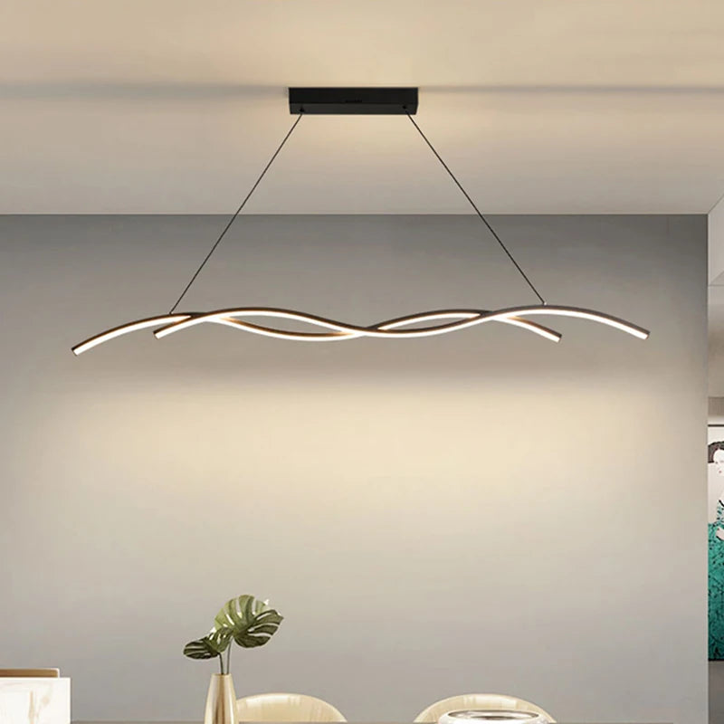 Modern Minimalist White Aluminum LED Pendant Light