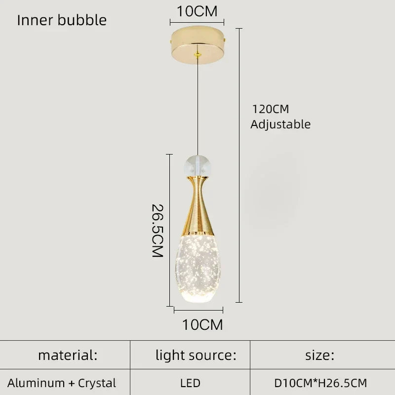 DecorBites™ Crystal LED Chandelier for Dining Room Decor