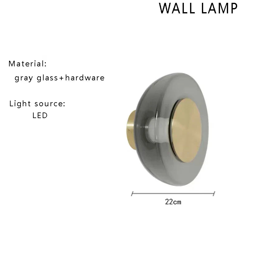 DecorBites™ Gray Glass Ceiling Chandelier Light Luxury Modern Room Decor LightS