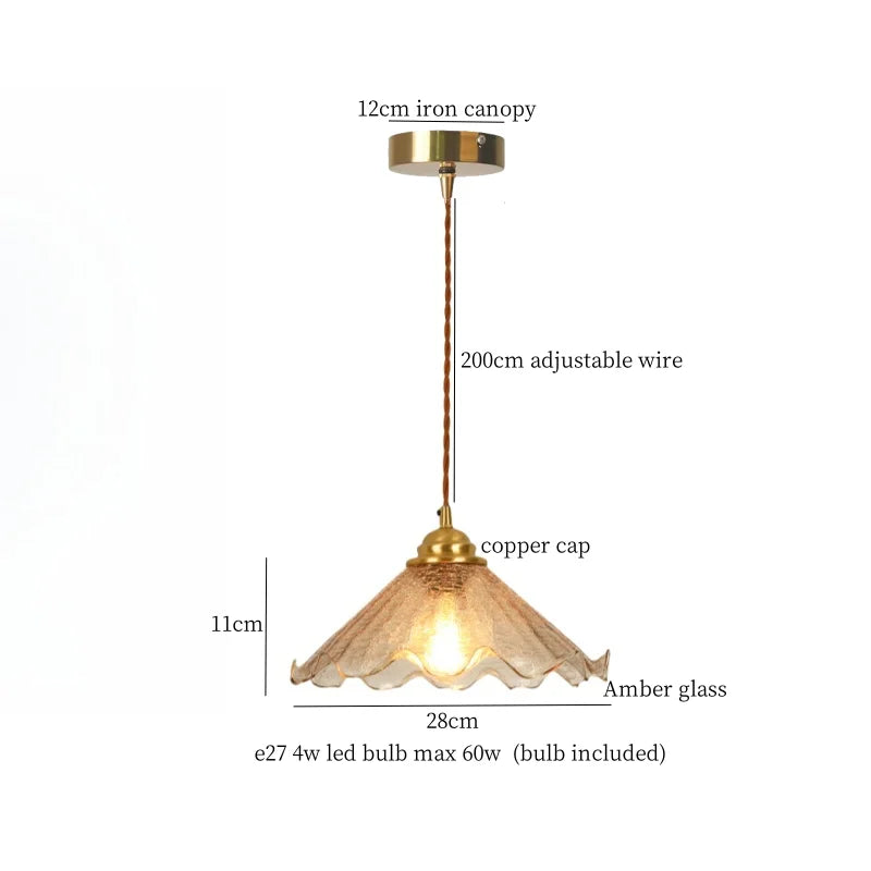 DecorBites™ Cracked Glass LED Pendant Lights for Home Decor, Restaurant, Living Room, Kitchen