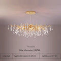 DecorBites™ Elegant Gold Crystal Chandelier for Modern Luxury Living Spaces