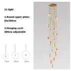 Nordic Marble Pendant Light With Polished Copper Finish
