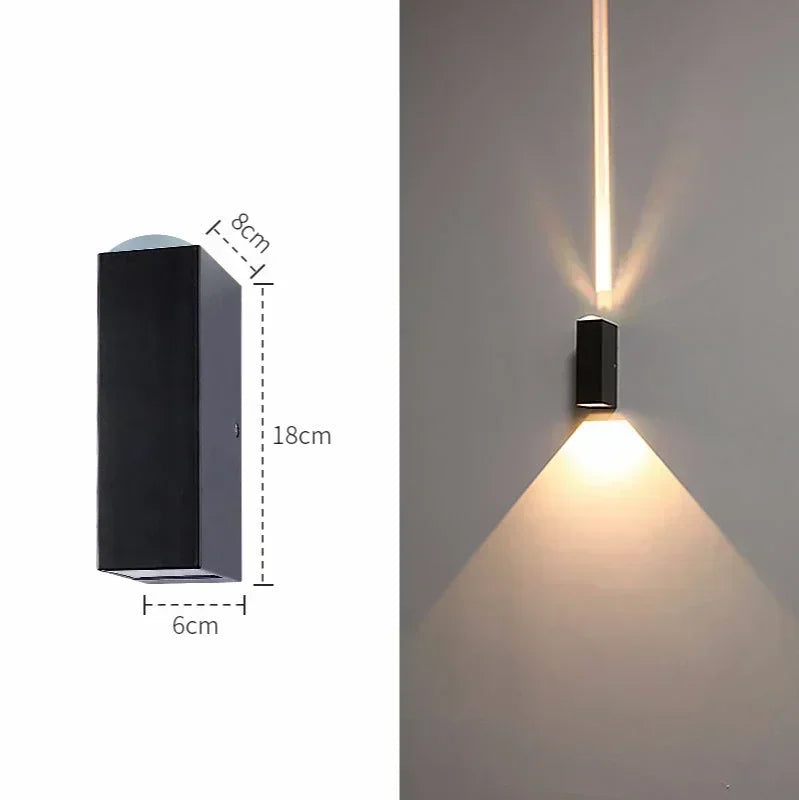 DecorBites™ Aluminum Waterproof Porch Spot Wall Lamp: High Power Indoor Outdoor Light