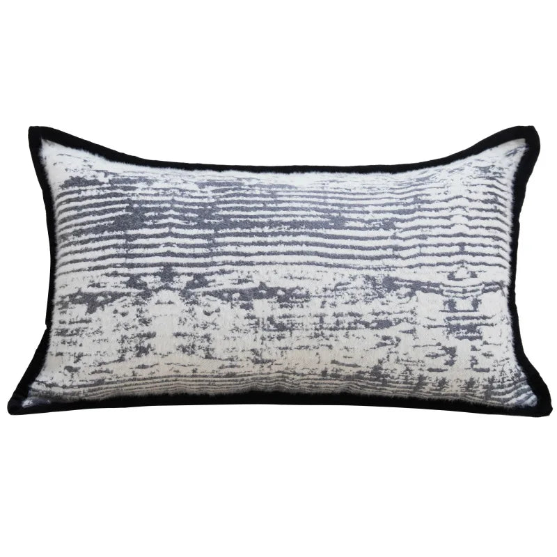 DecorBites™ Black & White Light Luxury Designer Pillow Cover - Living Room & Hotel Sofa Décor