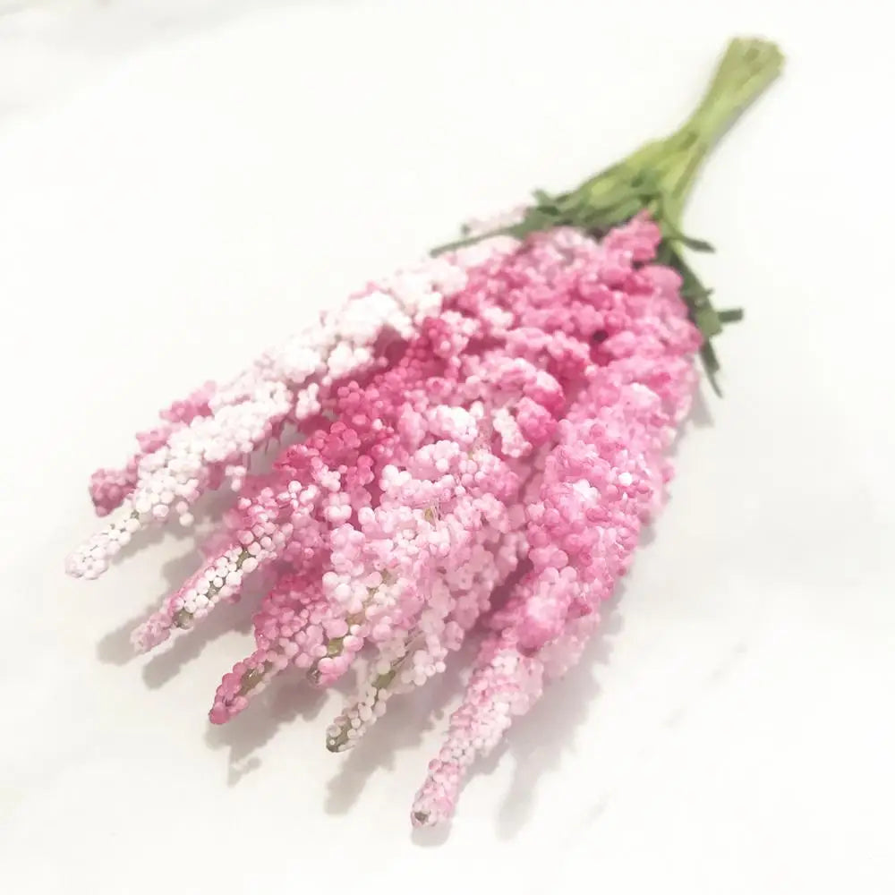DecorBites™ 200pcs Mixed Rose Red Flower Cherry Stamen Berries Bundle for DIY Decor