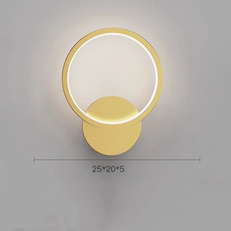 DecorBites™ Crystal Wall Lamp: Elegant Golden LED Sconce for Bedroom, Living Room & Bathroom