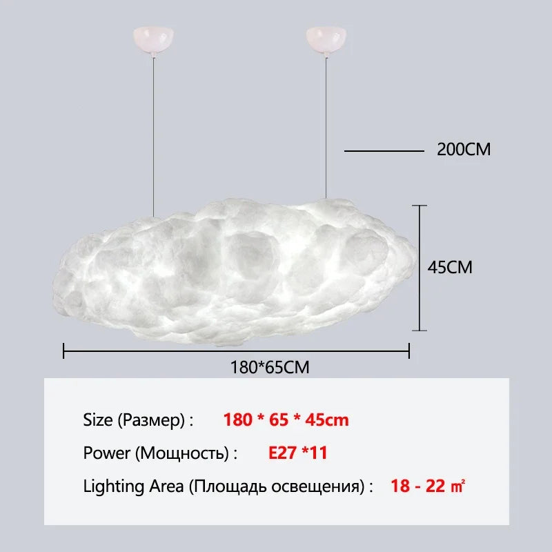 DecorBites™ Cloud Chandelier Pendant Light for Dining Room & Kitchen Island
