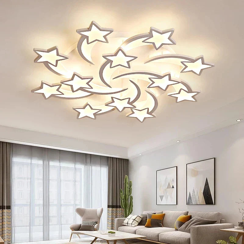 أضواء ثريا LED أكريليك DecorBites™ مع جهاز تحكم عن بعد للإضاءة الداخلية للمنزل