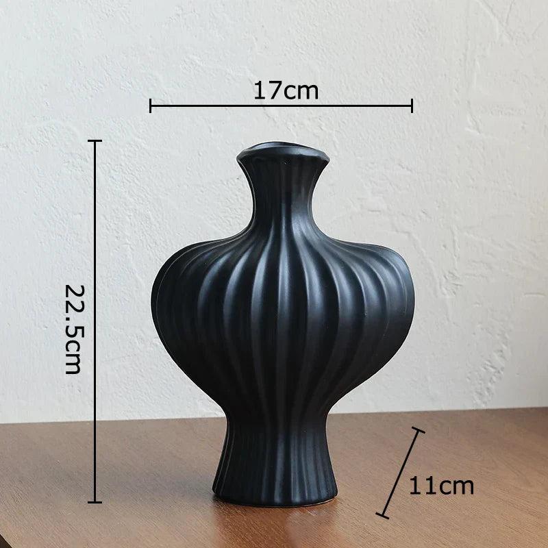 DecorBites™ Heart Ceramic Vase for Table Flowers Arrangement and Room Aesthetic Decor