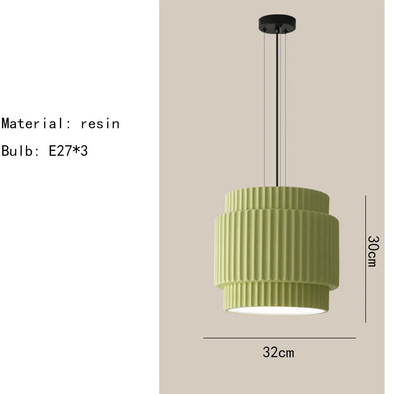 DecorBites™ Elegant Resin Chandeliers Dining Room Bedside Lamp E27 Adjustment