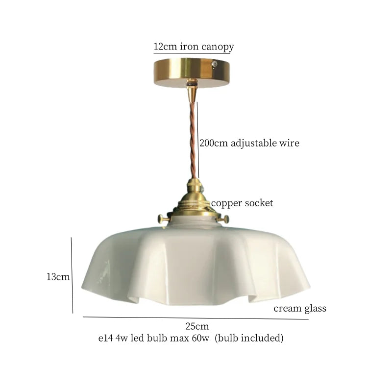 DecorBites™ Glass LED Pendant Lamp: Nordic Minimalism for Bedroom, Living Room, Kitchen & More