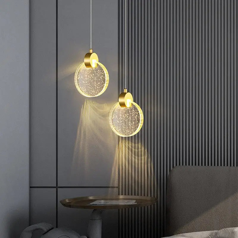 DecorBites™ Crystal Bubble Pendant Chandelier for Dining Room Bedroom Restaurant Bar