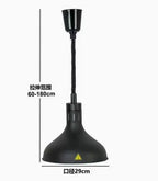 Vintage Telescopic Stainless Steel Buffet Heat Pendant Lamp