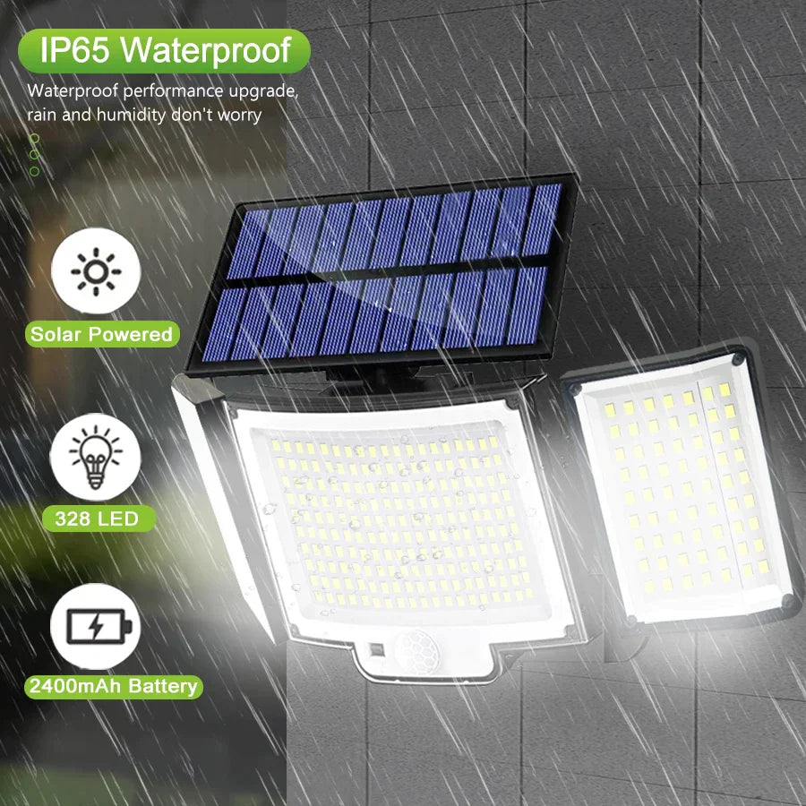 DecorBites™ 348 LED Solar Super Bright Motion Sensor Light with 3 Modes