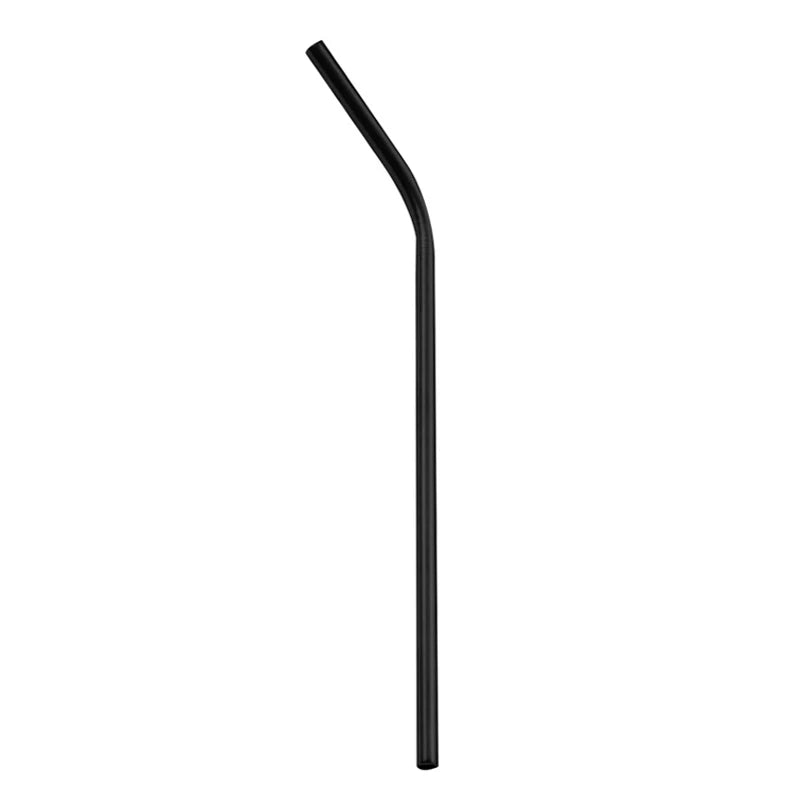 DecorBites™ 304 Stainless Steel Reusable Straws Set for Drinks - Eco-Friendly Metal Curved & Straight