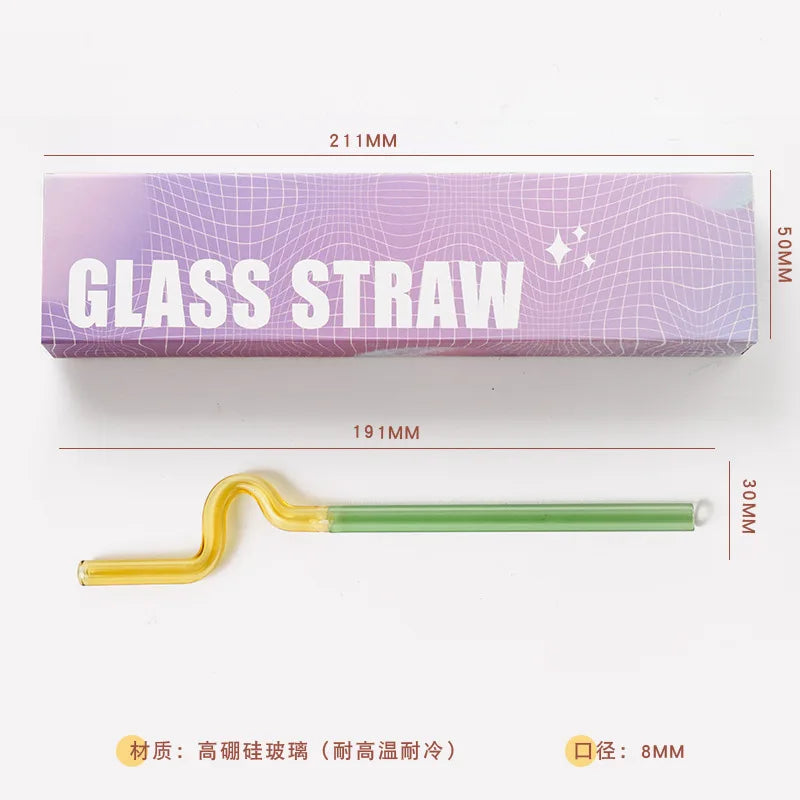  DecorBites™ Glass Flower Handle Stir Bar لأكواب القهوة والمشروبات المختلطة وحفلات المنزل