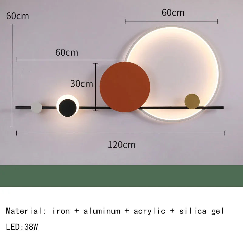 DecorBites™ Art Deco LED Wall Lights: Hotel Dining Room Sconce Stairs Aisle Corridor Lamp