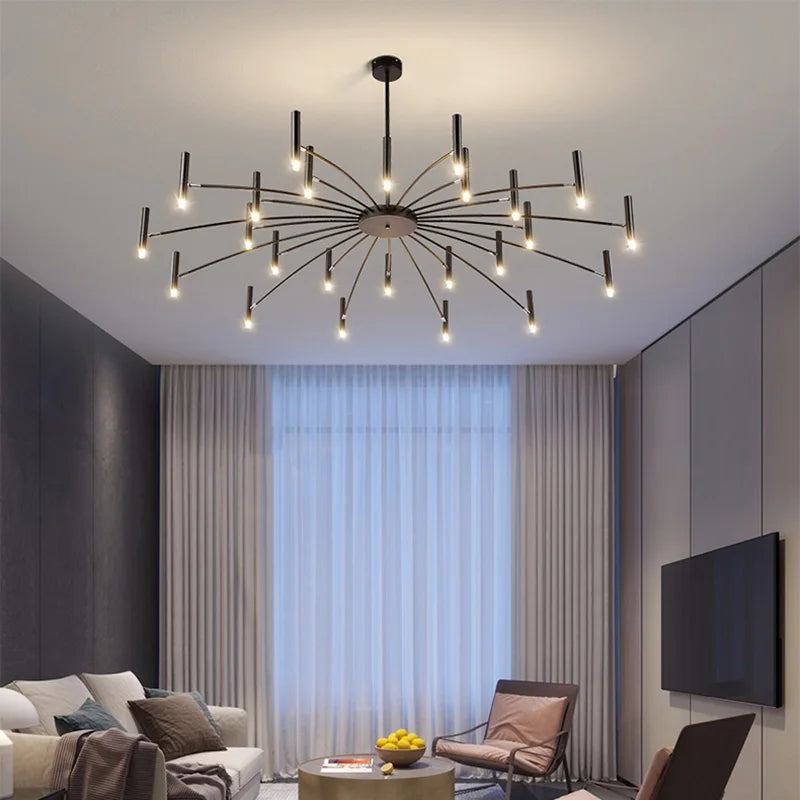 ثريا LED ديكور بايتس™: تصميم نورديك عصري لغرفة المعيشة، غرفة النوم، المكتب، الدراسة - إضاءة ديكور منزلي