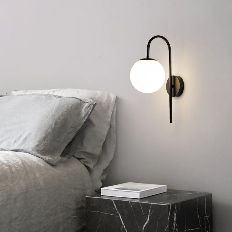 DecorBites™ Glass Ball LED Wall Light for Living Room Bedroom Staircase Corridor