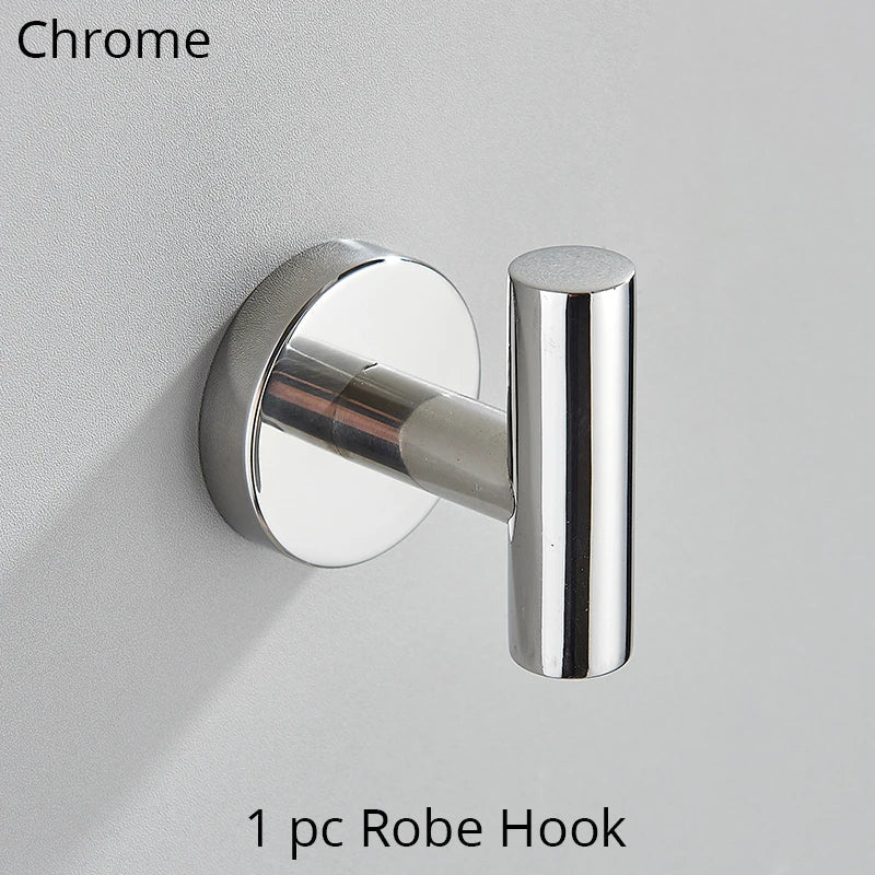 DecorBites™ Bathroom Hardware Set Shelf Paper Holder Hook Towel Rack Ring Bath Accessories