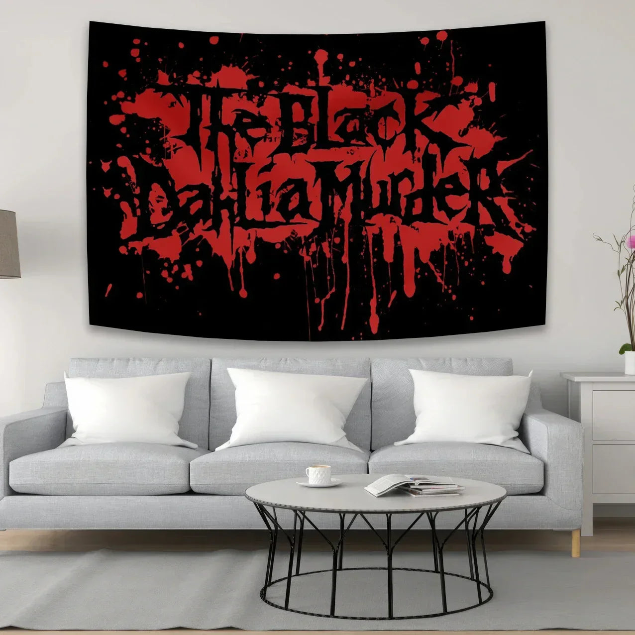 DecorBites™ Black Dahlia Murder Metal Band Tapestry: Rock Music Poster for Studio Bar