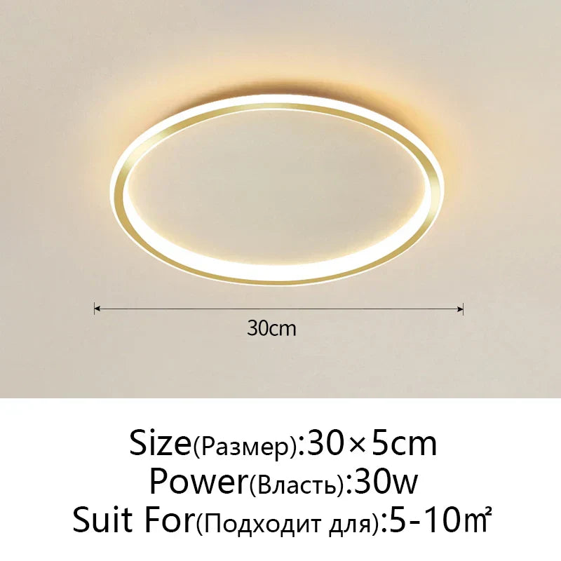 DecorBites™ Dimmable LED Ceiling Light for Modern Nordic Home Living Room Lighting