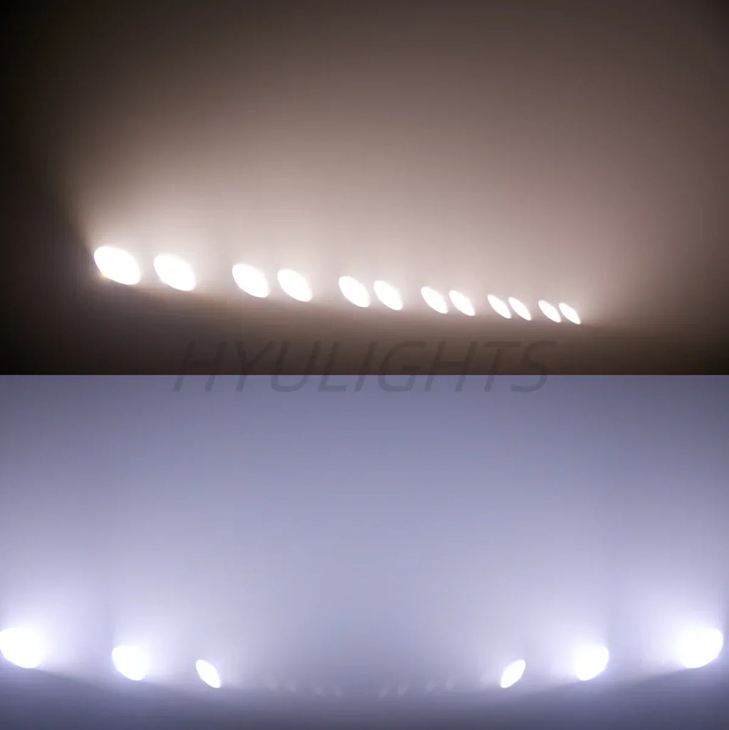 DecorBites™ 2eyes COB LED Audience Lights 2x100W 2in1 Strobe Wash Disco DJ Light