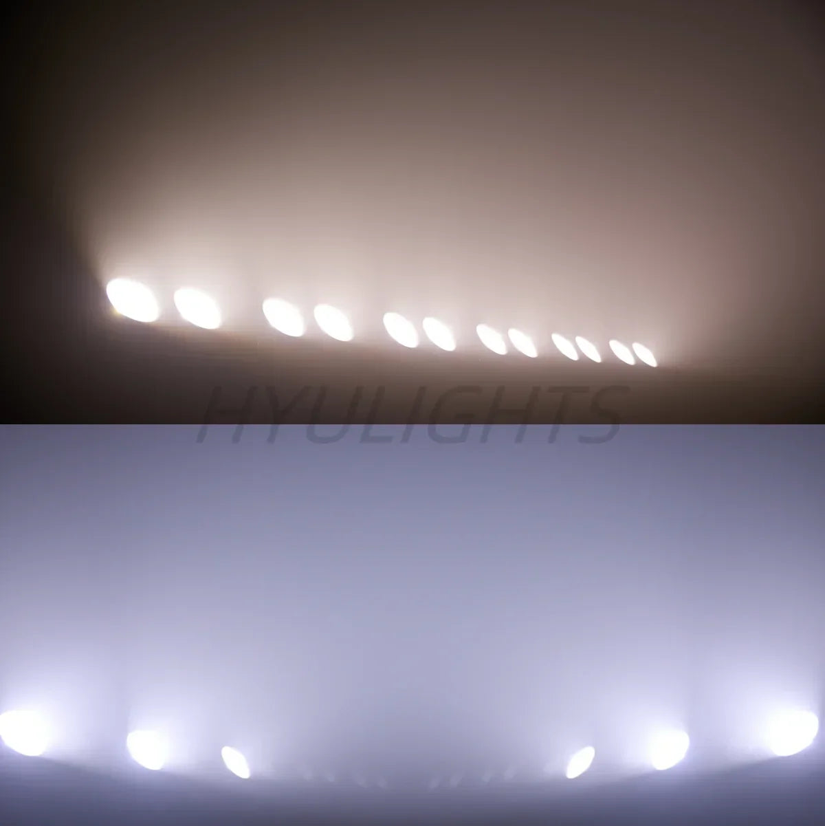 DecorBites™ 2eyes COB LED Audience Lights 2x100W 2in1 Strobe Wash Disco DJ Light
