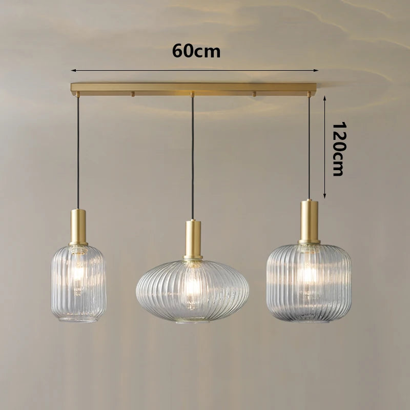 Modern Ring Glass Pendant Light